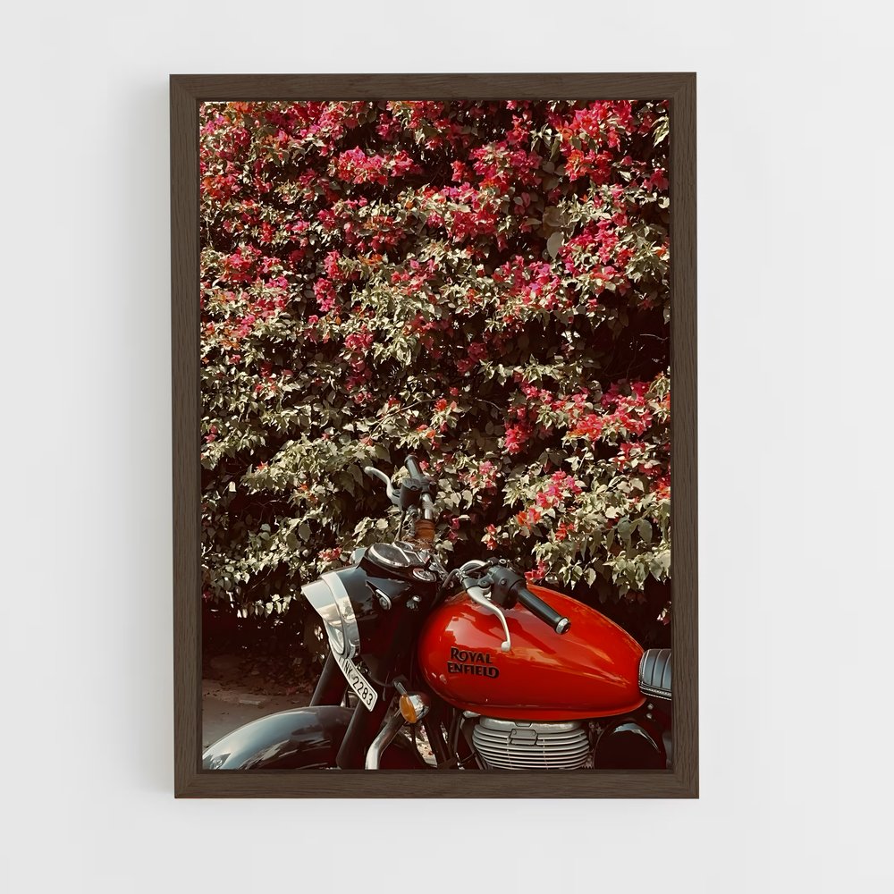 Poster Moto Fleurie – affiche Royal Enfield (vue 5)